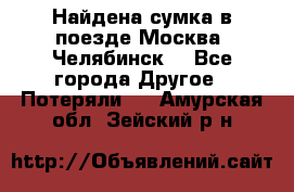 Найдена сумка в поезде Москва -Челябинск. - Все города Другое » Потеряли   . Амурская обл.,Зейский р-н